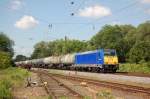 RBB 146 519-4 mit Kesselwagen Richtung Lei�ling, am 31.05.2014 in Naumburg Hbf.