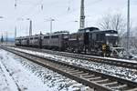 EBS 202 738 + 140 789 + 140 772 + 140 811 + 140 815, am 04.02.2018 in Naumburg Hbf.