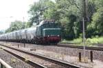 16.07.2009 LEG 254 052-4 bei der Durchfahrt kurz vor Naumburg in Richtung Wei�enfels.