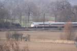 Die ICE 290 und 291 von Interlaken Ost nach Berlin Gesundbrunnen und zur�ck werden mit ICE´s der  BR 402 gefahren, anstatt der ICE-T die sonst auf der Th�ringer Bahn vertreten sind; 24.03.2010
