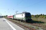 ELL 193 721 brachte am 10.10.2022 den DB 628 656 bahn.de/kulturzug nach Naumburg (S) Hbf.