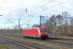 DB 101 071-9 als Tfzf Richtung Weißenfels, am 27.02.2023 in Naumburg (S) Hbf.