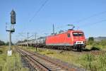 FWK 156 003-6 mit Kesselwagen Richtung Weißenfels, am 15.09.2023 in Naumburg (S) Hbf.
