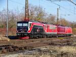 Vier Hennigsdorferinnen vom Erfurter Bahnservice standen am 19.02.2025 in Naumburg (S) Hbf.