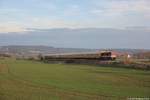 EBS 110 001-5 brachte am 06.12.2019 Städteexpesswagen bei Kleinjena nach Naumburg Hbf.