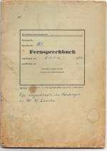 Fernsprechbuch der Deutschen Reichsbahn vom Fdl Kirchscheidungen f�r wagendienstliche Mitteilungen an den Fdl Laucha; 1962 (von: Familie Klier)