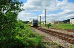 Burgenlandbahn 672 917 + 672 914 als RB 34879 von Wangen nach Naumburg Ost, am 03.05.2014 im ehem.