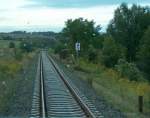 Die Unstrutbahn zwischen Kleinjena und Freyburg; 04.09.2008