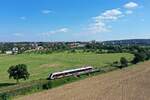 Abellio 648 435 als RB 80562 von Naumburg (S) Ost nach Wangen (U), Roßbach, am 03.09.2021 bei Roßbach.