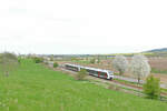 abellio 1648 xxx + 1648 xxx als RB 80553 von Wangen nach Naumburg Ost, am 01.05.2022 am Hohn bei Laucha.