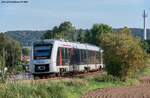 Abellio 1648 448 + 1648 xxx als RB 80566 von Naumburg (S) Ost nach Karsdorf, am 09.09.2023 in H�he der ehem.