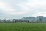 Abellio 1648 xxx als RB 80578 von Halle (S) Hbf nach Wangen (U), am 11.03.2024 auf der Unstrutbahn beim Weindorf Roßbach.