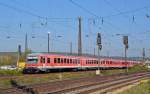 DB 628 672 + 628 659 + 628 674 am 12.10.2015 auf der Fahrt von Rostock zur Abstellung in Karsdorf, bei der Ausfahrt in Naumburg Hbf.
