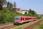 DB 628 652 als Lt 70100 nach Karsdorf, am 24.05.2019 im ehem.