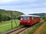 OBS 772 141-8 + 772 140-0 als DPE 88087 von Rottenbach nach Nebra zwischen Freyburg und Balgst�dt; 06.09.2008 (Foto: Steffen Tautz) 