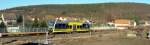 Ein Triebwagen der Burgenlandbahn als RB 34876 nach Naumburg Ost, am Hp Wangen; 08.02.2011 (Foto: Klaus Pollm�cher)