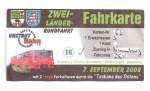 Fahrkarte f�r unsere Zwei-L�nder-Rundfahrt von Naumburg �ber Artern, S�mmerda und Gro�heringen vom 07.09.2008