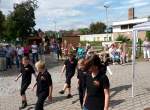 Die  Tanzm�use  sorgten beim 6. Unstrutbahnfest in Ro�leben f�r Unterhaltung und Abwechslung bei sch�nem Sp�tsommerwetter; 28.08.2011 (Foto: Klaus Pollm�cher)