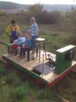 Auf einem alten Rangiergleis konnten die kleinen Besucher während dem 9.