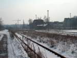 Gleisanlagen in Naumburg (S) Ost; 05.03.2005 (Foto: Holger Flatau)