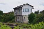Blick auf das Stellwerk Tw am 11.08.2021 in Teuchern. (Foto & Text: Dennis Fiedler)
