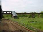 Die Fu�g�nger�berf�hrung im Bahnhof Deuben am 17.05.2013.