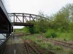 Ausgediente Gleisanlagen im Bahnhof Deuben am 17.05.2013.