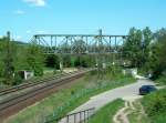 �berf�hrungsbauwerk der Hochbahn vom Naumburger Hbf Richtung Zeitz �ber die Th�ringerBahn (Halle/Leipzig - Erfurt/Jena) in Naumburg; 10.05.2008