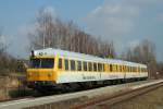 DB Netz Instandhaltung 719 045 als NbZ 94023 von Gera Hbf nach Gro�korbetha, beim Kreuzungshalt im Bf Thei�en; 06.03.2012 (Foto: Marcel Grauke)