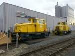 S�dzucker AG Werk Zeitz 2 (Deutz 57715) und 8 (O&K 26719), am 25.11.2012 am S�dzucker Werk in Zeitz.