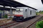 Auf Gleis 3 in Zeitz ist am 02.06.2013 die HSL 285 103-8 (fr�her in ITL Diensten) abgestellt.