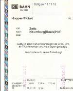 2010 war das noch m�glich - Mit der Eisenbahn von Zeitz nach Naumburg, ohne Umsteigen.