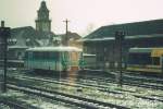 Eine Ferkeltaxe der BR 772 am 04.02.2002 im Bf Zeitz.