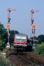 DB 628 597-6 als RB nach Wei�enfels, am 27.07.2006 in Zeitz. (Foto: Anderas Herold)