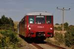 Der 171 056-5 w�hrend der Pendelfahrten zum Unstrutbahnfest in Naumburg Ost, als DPE 20318 (Teuchern - Naumburg Ost), am 16.09.2012 bei Mertendorf.