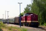 MTEG 204 354-5 mit dem DPE 99816  ROTK�PPCHEN-EXPRESS  aus Glauchau im Bf Freyburg; 07.06.2008 (Foto: Klaus Pollm�cher)