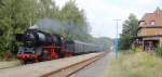 TG 50 3708-0 mit dem  SALZLAND-EXPRESS  aus Sch�nebeck, nach der Ankunft in Freyburg am 14.09.2008. (Foto: G�nther G�bel) 
