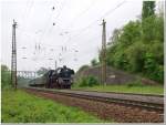 Am 19.05.2013 verkehrte ein Sonderzug vom Eisenbahnmuseum Leipzig mit der DB Museum 03 1010 und der EMBB 52 8154-5 von Leipzig �ber Halle nach Ro�bach und Bad K�sen.