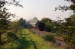 IGE Werrabahn 41 1144-9 mit dem Lr 16278 von Karsdorf nach Freyburg, am 04.10.2014 am Hohn bei Laucha. (Foto: dampflok015)