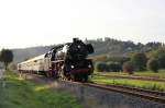 IGE Werrabahn Eisenach 41 1144-9 mit dem Lr 16277 von Karsdorf nach Freyburg, am 18.10.2014 bei Balgstädt. (Foto: Wolfgang Krolop) 