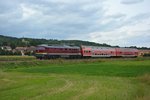 EBS 132 334-4 mit dem DPE 74381 von Karsdorf nach Naumburg Hbf, am 20.08.2016 in Kleinjena. (Foto: dampflok015)
