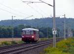 EBS 772 345-5 als  Unstrut-Schrecke-Express  DbZ 92480 auf der abendlichen R�ckfahrt von Erfurt Hbf nach Naumburg Hbf, am 24.08.2013 bei Schulpforte.