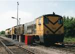 NMBS 7603 steht am 23 Jäner 2000 in Antwerpen-Schijnpoort.