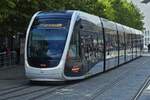 Die Tram biegt hier nach der Haltestelle Place Saint Lambert, auf das Eigleisige Teilstck in Richtung Coronmeuse bzw Liege Expo ab, die Haltestellen La Batte und Curtius Haltestellen werden nur aus