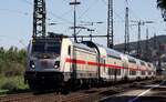 DB 147 586-2 REV/FKR X/06.06.23 mit nem IC nach Dresden Ausfahrt Bingen. 09.08.2025