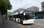 (278'241) - Overney, Vevey - VD 385'037 - Solaris (ex AAGR Rothenburg) am 30. Juli 2025 beim Bahnhof Bern Europaplatz