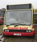 2005 Optare Solo B25F YJ55 YGM became the final Scarlet Band bus to leave the West Cornforth depot today, Wednesday 27th December 2023, some year and 2 months after they ceased operations!
After 2 attempts to drive it away, YGM was finally towed away to its' new home, where preservation may start on it.

Tow Law, County Durham, UK 27/12/2023