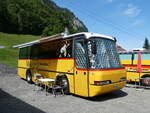 (253'995) - Lthi, Kriligen - BE 61'250 - Neoplan (ex Autopostale, Croglio PID 3122) am 19. August 2023 in Hoch-Ybrig, Talstation Weglosen