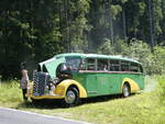 (265'436) - STI Thun - Nr. 15/BE 26'776 - Saurer/Gangloff (ex AvH Heimenschwand Nr. 5) am 6. August 2024 am Gurnigelpass