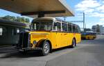 (280'963) - Stalder, Wyssachen - BE 26'794 - Saurer/R&J (ex Loosli, Wyssachen) am 4. Oktober 2025 beim Bahnhof Huttwil
